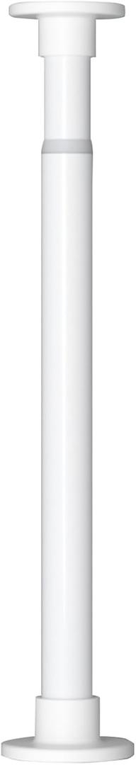 Stainless Steel Spring Shower Rod,Dual-direction Adjustable No Drilling Curtain Rod,Adjustable Tension Rod with Spring,Length 1.8ft-13.7ft,Pipe diameter 1.06''/1.25'',For curtain,bedroom,bath. (Color (43''-79'' 1'', White)