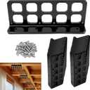 25 Pcs Cable Chase-Wire Bracket Fits NMB Electrical Cord Organized Management, Cable Support Wire Bracket Holder W/Screws, NM Cable Support Organizer, Electrical Wire Dispenser,1-Inch 10-Hole Diameter