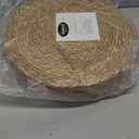 GENMOUS Woven Placemats Set of 12, 12" Round Placemats Natural Water Hyacinth Boho Placemats,Farmhouse Rattan Chargers for Dinner Plates, Rustic Braided Wicker Table Mats for Thanksgiving,Home,Wedding