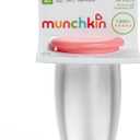 Munchkin Stainless Steel Sippy Cups for Toddlers 1-3, Spill Proof Miracle 360 Cup, Insulated, 10 Ounce, Pink