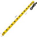 TiFFCOFiO Metal Power Strip, 12 Widely Space Outlets, Wall Mountable Power Strip Surge Protector, 6 FT Extension Cord,15A/1875W, ETL Listed