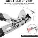 Nail Clippers for Seniors, Nail Clipper Nail File Set Wide Jaw Opening Nail Clippers Angled Head Fingernail Clippers Curved Toenail Toe Nail Cutter Gift for Thick Nails Men Women