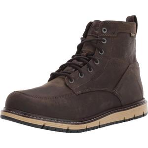 KEEN Utility Men's San Jose 6" Soft Toe Waterproof Wedge Work Boots (10 Wide, Cascade Brown/Black)