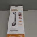 LEVERLOC 2 Pack Shower Grab Bars for Bathtubs and Showers, Easy to Install Suction Shower Handles for Bathroom Removable Handrails for Seniors Elderly Heavy Duty Safety Grip Waterproof Drill Free Gray (16.8 2 Set)