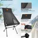 High Back Camping Chair, Carbon Fiber Frame 2.4 lbs Lightweight | ultralight camping chair carbon fiber frame portable ultra light support up to 330 lbs Dyneema Blend Fabric easy to clean Plaid, Dyneema Blend Fabric, Plaid 