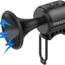 Electric Bike Horn, 120dB Electronic Bicycle Bell with 300mAh Battery Operated/IPX4 Waterproof, Loud Bike Bell for Adults/Kids (Black)