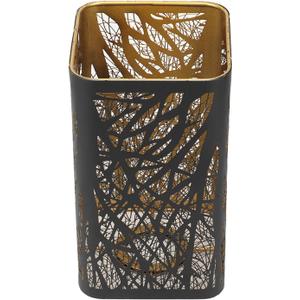 Small Lamp Shade, Tree Shadow Metal Etching Process Lamp Shade for Table Lamp Metal Lampshade Hollow Out Metal Light Shade Square Forest Lighting Shade Desk Lamp Cover for E27 E26 Lamp Holder