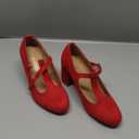 DREAM PAIRS Low Chunky Heels for Women T-Strap Mary Jane Pumps Wedding Dress Shoes, Size 5 R