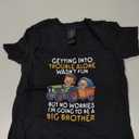 Kids Promoted to Big Brother 2025 Funny Tractor Boys Big Brother T-Shirt, 2T