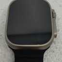 Apple Watch Ultra [GPS + Cellular 49mm] Titanium Case with Midnight Ocean Band, One Size (Premium)