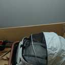 Pet Stroller-Folding 4 Wheels Cat/Dog Stroller for Medium Small Pets with Storage Basket and Cup Holder Suitable for Going Out and Traveling (Grey)