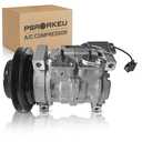 Psrorkeu AC Compressor W/Clutch CO29238C A/C Air Conditione Fits Hino 268 338 238 2005-2010, Hino 258 2006-2010 L6 7.7L, Replaces 883101800A