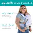 Infantino Flip 4-in-1 Convertible Baby Carrier, Adjustable, Ergonomic Hands Free Babywearing, Registry Essential, Carrier for Newborn to Toddler, Plaid