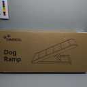 Dog Ramp for Bed - Extra Wide - Excellent Traction, Pet Ramp for Small Large Dogs to Get on Couch Car, Non-Slip Rubber Surface, 17W, Hold up to 200lb, Adjustable, Foldable (200LBS)