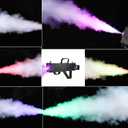 Fog Gun 1700W with RGB LED Lights, Handheld Fog Machine Smoke Cannon for Parties, Halloween, Stage Show, DJ, Club Events Performances