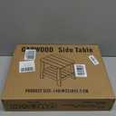 GARWOOD Small Outdoor Side Tables Adirondack Table 2 Tier Rectangle Industrial HIPS Modern Corner End Coffee Table for Patio Pool Home Bathroom Bedroom Garden Backyard Balcony Farmhouse Blue S