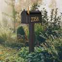 Whitehall Premium Mailbox Package - Black, Extra Large