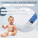 4 x Bluet B - Baby Nasal Syringe (2-Pack) - Safe Silicone Nasal Aspirator for Newborn - Infant Mucus Removal - 10ml Nose Cleaner Syringe for Baby - Toddler Congestion Relief - Reusable Tips - Blue