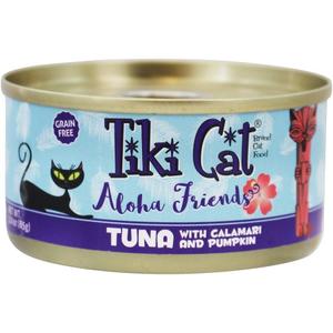 Tiki Pet Foods Cat Aloha Tuna Calamari Pet Food, 3 Oz (Packaging May Vary), BB Date: 04/2028