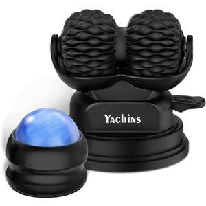 Massage Ball Roller 2 in 1 Wall Mounted Massager for Deep Tissue, Myofascial Release, Knots, Pain Relief, Trigger Point, Lymphatic Drainage for Full Body