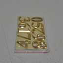 Gold Mailbox Number Stickers, Self Stick Door Address Numbers for Apartment, 3D Raised Style, Gold Shinny, 2 3/4 Inches High, Pack of 2 Sets. (2.75in 20 Pcs ( 0 to 9 ))