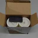 Gmnee 3"x4" Outdoor Waterproof Flameless Candles with Remote and Timers, LED Candles, Battery Operated Candles, Electric Fake Pillar Candles for Patio, Porch, and Lanterns Decor (Ivory)