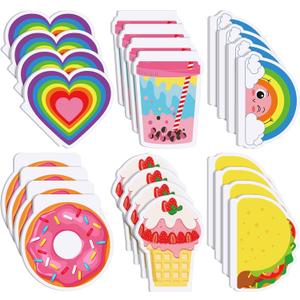 Glenmal 24 Pack Mini Cute Notebooks for Kids Kawaii Pocket Notebooks Bulk with Covers in 6 Design Small Notepads for Girls School Supplies (Cute)