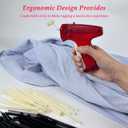 6004 Pcs Quick Clothing Fixer Gun Kit Mini Stitch Clothes Gun with Case 2 Pcs 0.05'' Micro Fine Needles 3000 Black 3000 White Micro Fastener for Quick Sewing (Blue)