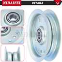 30224 Pulley Replaces Dixie Chopper 78-009, 280-850 Idler Pulley for Classic 2550 2750 2760 3360 3372 3560, LT1800 LT2000 LT2200 LT2300 LT2400 LT2500 LT2700 LX2000 LX2001 LX2400 Lawn Decks