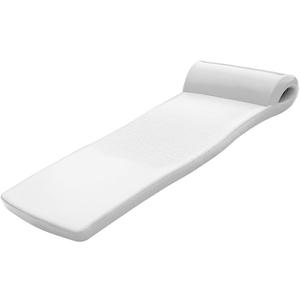 TRC Recreation White Ultimate Foam Pool Float, Made in USA, 2" Thick