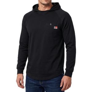 BOCOMAL FR Hoodie Shirt 5.5oz Lightweight Flame Resistant Work Shirt Long Sleeve NFPA 2112 CAT2 (M)