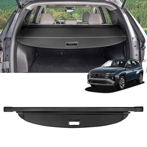 VEENJOY Cargo Cover for Hyundai Tucson 2026 2025-2022 Accessories Retractable Trunk Cover Security Shielding Shade Cargo Luggage Cover Trunk Privacy Protection (Carbon Fiber Texture)