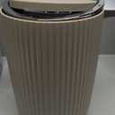 Boperzi Bathroom Accessory Set 8 PC: Bathroom Accessories Set with Trash Can, Lotion Dispenser, Soap Dish, Toothbrush Cup, Toilet Brush, Adhesive Hooks - Bathroom Decor Kit, Beige Bathroom Set Complete