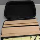 Jumbo Dominos Set for Adults with 4 Wooden Racks/Trays, Double 6 Dominoes Travel Set with Portable Case Double Six Dominoes Set with 4 Tiles Holders, 28 Tiles Dominos Set for Family Board Games