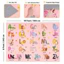 Bolacrom Kids Rugs for Playroom Educational Rug for Learn The ABC Alphabet, Soft Machine Washable Non-Slip Cute Carpet for Classroom Toddler Nursery Kids Room Decor Mat