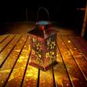 Homemory Hummingbird Solar Lanterns Outdoor Waterproof, Birthday Gifts for Women Mom Grandma, LED Metal Decoration for Outside, Yard, Backyard, Porch, Lawn