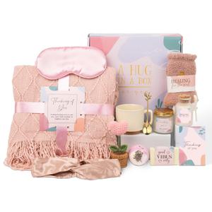 Mothers Day Care Package for Women Mom Sister Grandma, Get Well Soon Spa Gift Baskets for Woman, Get Well Gifts for Women After Surgery, Womens Relaxation Self Care Thinking of You Gifts