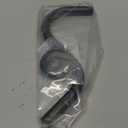 Westbrass 1/2" IPS x 8" S-Shaped Shower Arm and Flange, Matte Black, D303-81-62