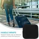 2 x Generic Neoprene Luggage Handle Wraps for Suitcase Travel Bag Handle Covers Soft Protective Sleeves Comfortable Grip for Business Trips and Camping