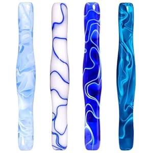 Praise V Do Diamond Painting Art Drill Bead Dot Pick Pen Kit Tool Accessories Ergonomic Stylus with Screw Holes for 5D Diamond Paint Nail Art 4Liu (4PC, Liu-Aqua Green-Blue-Purple-Pink-screw holes)