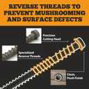Coated Composite Deck Screws #10 x 2-3/4, Self Tapping Wood Screws and Deck Screws with Torx T20 Star Drive, Type 17 Point, Flat Head, 1 Free Bit Included (Dark Gray, 75), by YYL FASTENER