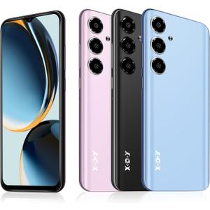 Xgody V50 Unlocked Cell Phones, 4GB+64GB ROM, 6.52'' HD Incell Screen Smartphone, Dual 4G LTE Unlock Android Phone, 13MP+5MP Camera, Face Unlock, 4500mAh Battery Mobile Phone (V50 2024, Bay)