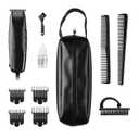 Andis 30285 Headliner 2, 11-Piece Hair Cutting Trimmer Kit, Carbon Steel T-Blade, Corded Electric, Black