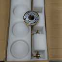 Modern Brushed Brass Bathroom Light Fixtures, Elegant Gold 4-Lights Vanity Light Fixtures, Milky White Globe Glass Shade Vanity Light over Mirror, Wall Sconces for Bathroom Dressing Table Bedroom