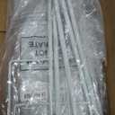 2 Sets Skeleton Stand Pose Stay Metal Stand for 6.56 ft Tall Skeletons Halloween Decor Accessories, Skeletons Not Included(White)