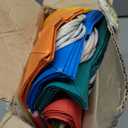 RACETOP 32 Pack Small Paper Gift Bags with Handles, 5.8"3.2"8.25" Kraft Paper Party Favor Bags Bulk for Kids Birthday, Baby Shower, Crafts, Wedding, Party Supplies (8 Colors) (Green)