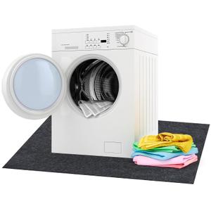 Under Washing Machine Mat 60 x 36 Inches Absorbent Felt Waterproof Floor Mat for Fridge Refrigerator Washer Dryer Floor Protector Freezer Home Appliance, Noise Reducing, can be Cut