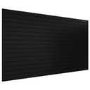 Slatwall Panel 8 FT x 4 FT, Interlocking Slat Wall Paneling, Wall Mounted PVC Wallpanel, Suitable for Garage Storage and Organizer, Slatwall Board, Shelves - Black