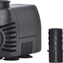 smartpond 80 GPH Fountain Pump with Low-Water Shut-off Feature, Auto Shut-Off to Prevent Pump Burnout, 2 ft. Pumping Height, Ideal for Tabletop and Small Fountains, Great for Hydroponics