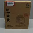 Shinic Garage Heaters for Indoor Use, Metal Portable Space Heater with Thermostat, Greenhouse heater, Adjustable Head, Tubular Stand, Padded Handle, and Wide Base for Stability